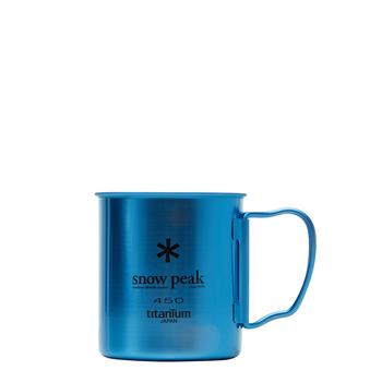 ROSS AND SNOW, Snow Peak | Snow Peak Titanium Single Wall 450ML Cup - Blue商品图片 