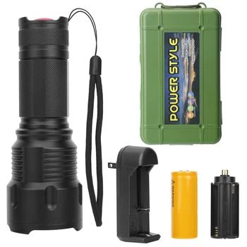Global Bazaar | LED Rechargeable Flashlight Zoomable with High-Low Strobe,商家Premium Outlets,价格¥374