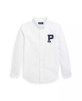 Ralph Lauren | Big BoysCotton Oxford Letterman Shirt,商家Macy's,价格¥342