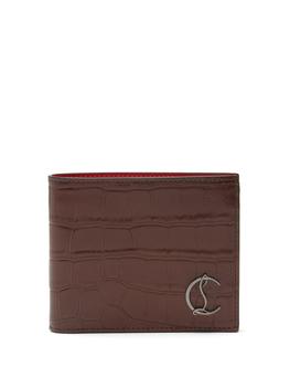 推荐Coolcard croc-effect leather bi-fold wallet商品
