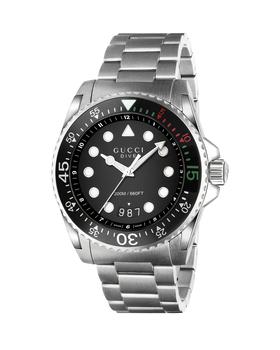 Gucci | 45mm Gucci Dive Stainless Steel Bracelet Watch商品图片,