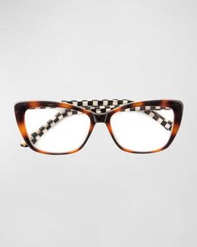 推荐Zoe Plastic Cat-Eye Reading Glasses商品