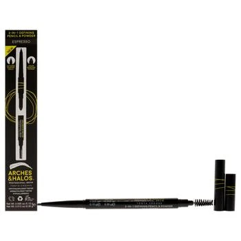 Arches and Halos | 2-in-1 Defining Eyebrow Pencil and Powder - Espresso by Arches and Halos for Women - 0.017 oz Makeup,商家Premium Outlets,价格¥116
