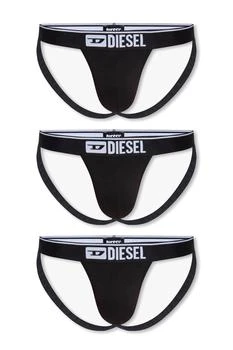 Diesel | Diesel Logo Waistband Pack Of Three Jockstrap,商家Cettire,价格¥212