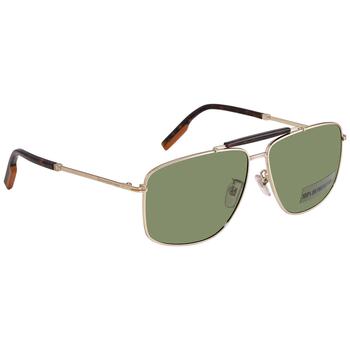 商品Zegna | Ermenegildo Zegna Green Pilot Mens Sunglasses EZ0160-D 32N 62,商家Jomashop,价格¥657图片