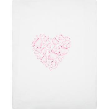商品MONNALISA | Monnalisa White Blanket For Baby Girl With Hearts And Logo,商家Italist,价格¥1049图片