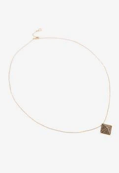 Djihan | The Pyra Diamond Paved Chain Necklace in 18-karat Rose Gold,商家Thahab,价格¥13138