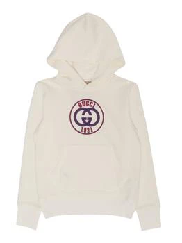 Gucci | Gucci Kids Interlocking G Long-Sleeved Hoodie,商家Cettire,价格¥1314