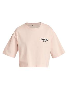 推荐Flocked Cropped Logo T-Shirt商品