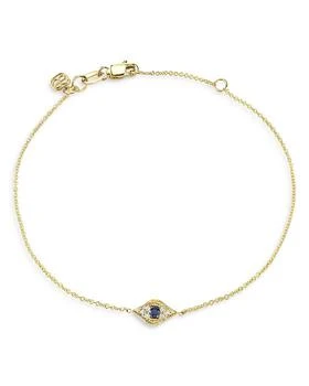 Sydney Evan | 14K Yellow Gold Diamond Mini Evil Eye Charm Bracelet,商家Bloomingdale's,价格¥3237