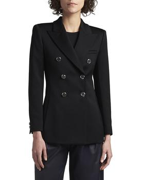 Giorgio Armani | Lana Double-Breasted Fluid Wool Jacket商品图片,