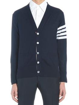 Thom Browne | Thom Browne 4-Bar V-Neck Cardigan商品图片,6.2折起