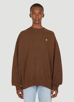 推荐Face Patch Sweatshirt in Brown商品