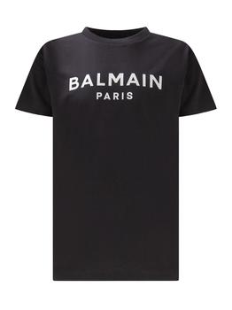 Balmain | Balmain Kids Logo Printed Crewneck T-Shirt商品图片,5.3折起