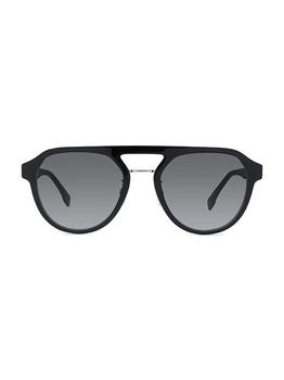 墨镜fendi是什么牌子, Fendi | 54MM Pilot Polished Sunglasses商品图片 