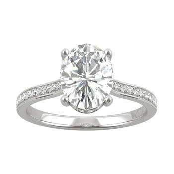 Charles & Colvard | Moissanite Oval Engagement Ring (2-1/3 ct. t.w. DEW) in 14k White Gold,商家Macy's,价格¥11628