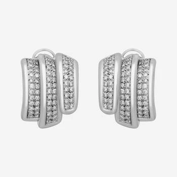 推荐SALVINI 18K White Gold, 1.86ct. tw. Diamond Huggie Earrings 20007911商品