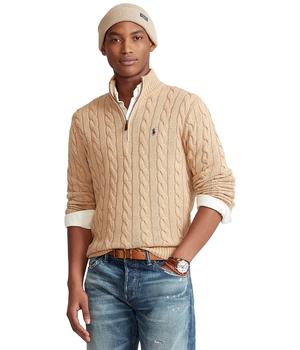 推荐Cable-Knit Cotton Quarter-Zip Sweater商品
