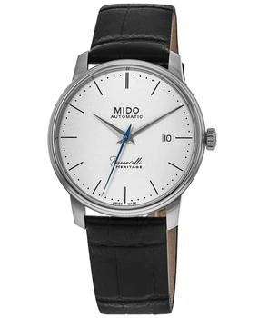 MIDO | Mido Baroncelli Heritage Gent White Dial Leather Strap Men's Watch M027.407.16.010.00 6.4折