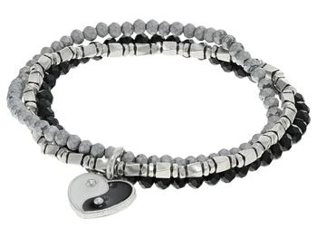 Alex and Ani | Yin Yang Heart Tri-Stretch Bracelet,商家Zappos,价格¥365