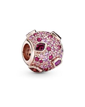 商品Pandora Moments 14K Rose Gold Plated Gemstone Kiss Charm图片