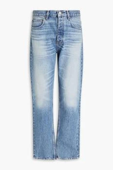 推荐Faded whiskered denim jeans商品