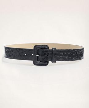 Brooks Brothers | Leather Croc Embossed Belt商品图片,