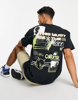 product New Look oversized t-shirt with California back print in black image