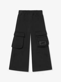 Fendi | Fendi Girls Baguette Pocket Trousers in Black,商家Childsplay Clothing,价格¥2171