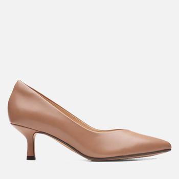 Clarks, Clarks | Clarks Women's Violet Leather Court Shoes - Praline商品图片 6折
