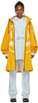 Drew House | SSENSE Exclusive Yellow Painted Mascot Coat商品图片,额外8.5折, 独家减免邮费, 额外八五折