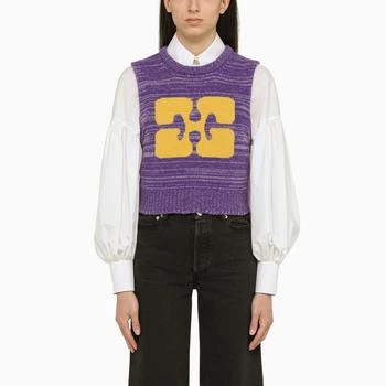Ganni | Purple knitted waistcoat 8.0折