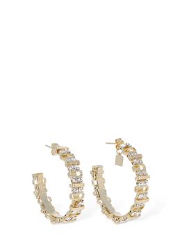 ROSANTICA, ROSANTICA | Petra Crystal Hoop Earrings商品图片 
