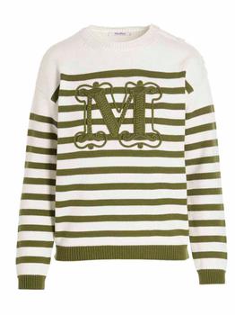 Max Mara | Max Mara Monogram Striped Knit Sweater商品图片,