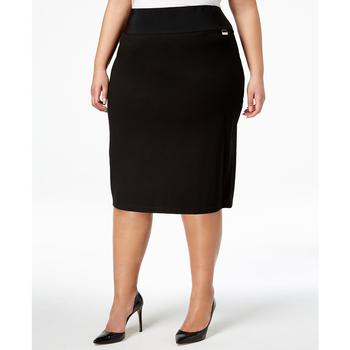 推荐Plus Size Pull-On Tummy-Control Pencil Skirt商品