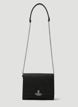Vivienne Westwood | Lucy Medium Shoulder Bag in Black商品图片,