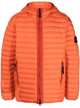 推荐STONE ISLAND - Down Jacket With Logo商品