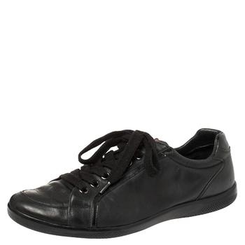 [二手商品] Prada | Prada Sports Black Leather Low Top Sneakers Size 44商品图片,5.1折