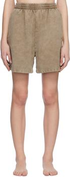 SKIMS | Taupe SKIMS Boyfriend Fleece Shorts商品图片,独家减免邮费