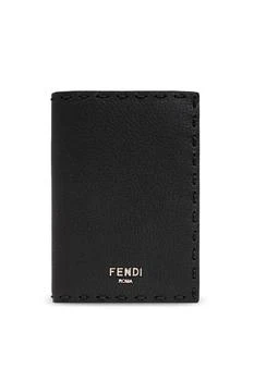 Fendi | Fendi Logo Plaque Bifold Card Holder,商家Cettire,价格¥3021