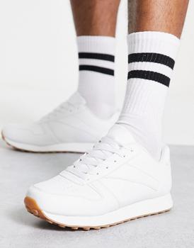 推荐Truffle Collection athleisure runner trainers in white商品