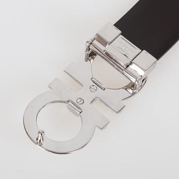 真皮菲拉格慕腰带, Salvatore Ferragamo | Salvatore Ferragamo 菲拉格慕 男士黑色牛皮腰带 67-9939-694743【包装随机，部分无包装盒】商品图片 独家减免邮费