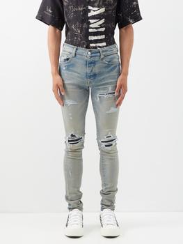 amiri牛仔裤, AMIRI | MX1 distressed slim-leg jeans商品图片 