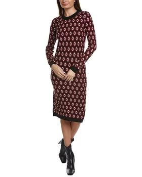 Tahari | Elie Tahari Jacquard Slim Midi Dress 3.3折