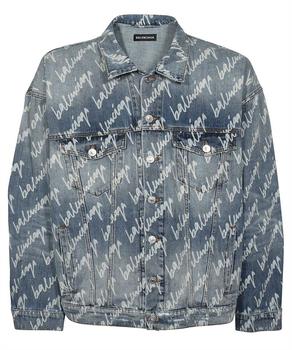 巴黎世家外套评价, Balenciaga | Balenciaga ALLOVER LOGO OVERSIZED Jacket商品图片 