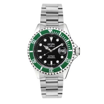 Gevril, Gevril | Wallstreet Automatic Black Dial Mens Watch 4852A商品图片 3.9折