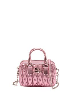 推荐Miu Miu Matelassé Nappa Leather Shoulder Bag商品