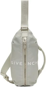 Givenchy | 灰色 G-Zip 斜挎包,商家SSENSE CN,价格¥7973
