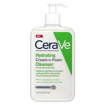 CeraVe | Hydrating Cream-to-Foam Face Cleanser商品图片,满三免一, 满$60享8折, 满$80享8折, 满折, 满免