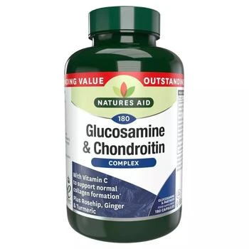 Natures Aid | Natures Aid - Glucosamine 500mg & Chondroitin 100mg Complex  (180 Capsules)                       ,商家Unineed,价格¥344